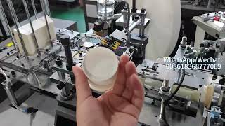 OCM100 copper heater paper cup machine speed 90100 pcsmin test 80ML paper cup for india client [upl. by Hilario869]