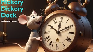 Hickory Dickory Dock  Learn Numbers and Time with Magical Mouse [upl. by Schiffman]