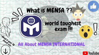 MENSA  What is MENSA INTERNATIONAL  MENSA world toughest exam  What is your IQ   MENSA [upl. by Eidnim248]