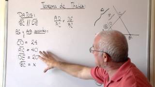 TEOREMA DE THALES EJERCICIO 2 DE 2 [upl. by Noxas791]