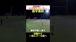 昌平高校 エクロガスーパープレー 自陣から一気にゴール前へ ecloga 内野智章 昌平 [upl. by Laoj]