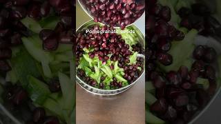 Healthy cucumber and pomegranate salad asmr shorts youtubeshorts [upl. by Nightingale759]