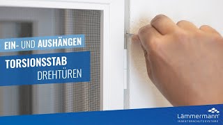 Ein und Aushängen Torsionsstab Drehtüren [upl. by Ennayd]