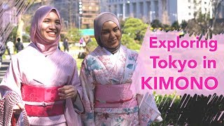 Exploring Tokyo in Kimono  AYA KIM [upl. by Elfrida]