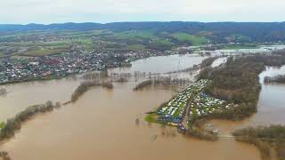 Bad Oeynhausen Hochwasser Drone Footage  26122023 [upl. by Ariel]