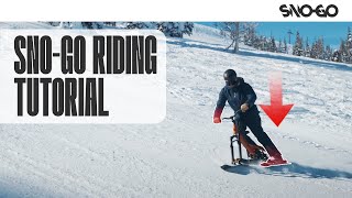 How to Ride a SNOGO Ski Bike  Full Riding Tutorial [upl. by Llednik]