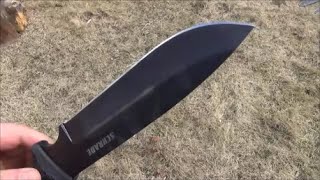 Schrade SCHF52 Frontier Knife Review Budget Beast [upl. by Doll]