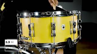 Crisp amp Modern Ludwig NeuSonic Snare Showcase  65quot x 14quot [upl. by Enohs533]