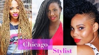 Chicago Marley Twists Havana Twists Senegalese Twists Chicago Natural Hair Stylist [upl. by Onairotciv325]