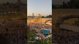 Jerusalem Day celebrations at the Western Wall Plaza in the Old City of Jerusalem Israel 2024 [upl. by Goth913]