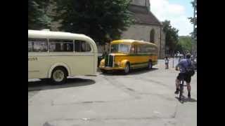 2012 06 23 Esslingen 1412 Eintreffen der Oldtimerbusse [upl. by Nelyaw]