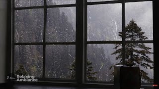 Rain Sound On Window with Thunder SoundsㅣHeavy Rain for Sleep Study and Relaxation Meditation [upl. by Fahy457]