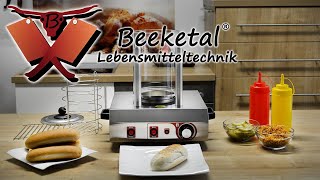 Beeketal Hot Dog Gerät Erhitzer Wurstkocher Würstchenwärmer Bockwurstwärmer [upl. by Eizzil]