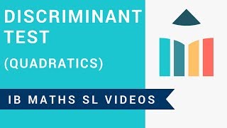 Discriminant Test IB Maths SL [upl. by Gabler]