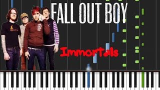 Fall Out Boy  Immortals Synthesia Tutorial [upl. by Herwick223]