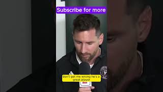 MESSI RESPONDS to RONALDOs HEAT football funny funnyfootball [upl. by Nonac]