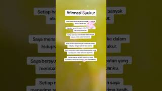 Afirmasi syukur selfhealing afirmasipositif spiritual [upl. by Aihsoem765]