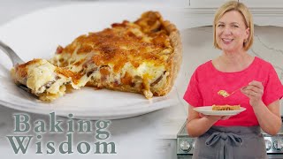 Anna Olson Makes a Delectable Leek amp Cheese Quiche  Baking Wisdom [upl. by Aihsenyt]