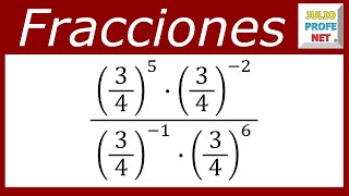 Potenciación con fracciones  Ej 2 [upl. by Kile]