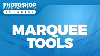 How to Use Selection and Use Marquee Tools in Photoshop Elements 2018 [upl. by Kikelia94]