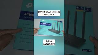 Cómo CONFIGURAR Tplink AC1900C80 en Modo ROUTER Paso a Paso [upl. by Standice]