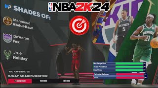 The BEST 2Way Sharpshooter Build on NBA 2k24 Next Gen [upl. by Nosreip883]