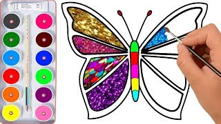 Drawing for Kids  Butterfly And Many  Picture Coloring Pages [upl. by Keelby]