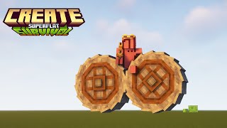 CRUSHING WHEELS  Minecraft Create Superflat [upl. by Meill]