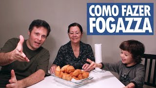 Como fazer FOGAZZA  Receita Prática e Rápida [upl. by Atoiyanap7]