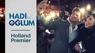 Hadi Be Oğlum Premier in Holland ❖ Kivanc Tatlitug greets fans ❖ English subtitles [upl. by Iluj]