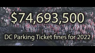 126 million parking tickets in Washington DC mapped for 2022 [upl. by Charmane]