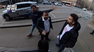 Syrian man CONFRONTS Avi Yemini on the street in Melbourne [upl. by Toney802]