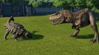 AnkylosaurusFully Modified VS TRex IRex IRaptor Spinosaurus and Allosaurus  JWE [upl. by Suravat]