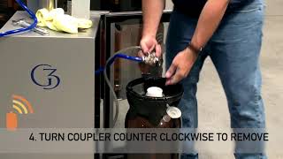 Disconnect and Connect Coupler to Petainer Hybrid Keg [upl. by Dace]