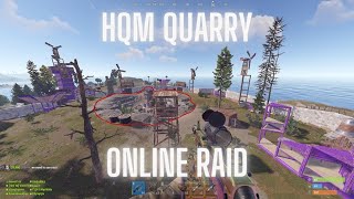 We Raided Zergs HQM Quarry  Rust Raiding [upl. by Eves]