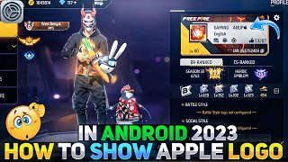 How to show apple  logo in Free Fire  New Trick 2023  100 Working Trick gaminganup [upl. by Ainaled]