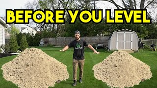 Do THIS BEFORE Leveling YOUR Lawn Pt 2 Lawn Leveling [upl. by Mot]