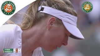 Maria Sharapova v Samantha Stosur Highlights  Womens Round 3 2015  Roland Garros [upl. by Cram]