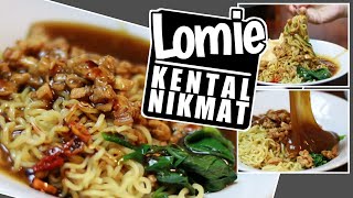 Cara membuat LoMie Mie Loo  Lomie Bandung enak pakai mie instan bikin sendiri [upl. by Garfield]