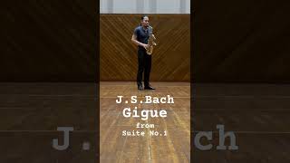 JSBach cello suite No1 Gigue saxophone サックス bach suite shorts [upl. by Airasor]