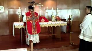 May 30 2015 Latin Tridentine Low Mass  Last Gospel [upl. by Poland625]