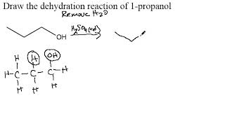 1 propanol dehydration [upl. by Etan]