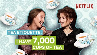 Helena and Erin Spill the Tea on British Tea Etiquette  The Crown [upl. by Farica972]