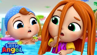 Oops at the Pool💦  Little Angel And Friends Kid Songs [upl. by Huskamp]