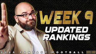 Week 9 Updated Rankings  2024 Fantasy Football [upl. by Weed684]