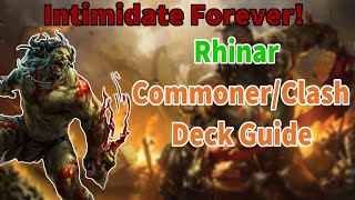 Rhinar Commoner Deck Guide amp Clash Format Upgrade  Flesh and Blood TCG [upl. by Helali590]