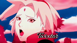 Sakura Haruno Twixtor  Time Remapped [upl. by Macguiness]