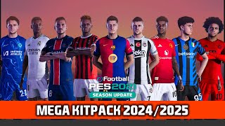 PES 2021 amp Football Life 2024  Mega Kitpack Season 202425  by DN7 Kits [upl. by Aryn]