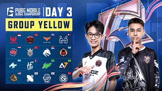 EN 2024 PMGC League  Group Yellow Day 3  PUBG MOBILE Global Championship [upl. by Leamhsi]