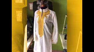 africabloomscom  BEST White amp Gold Dashiki African Clothing for Men for Wedding  African Wear [upl. by Enwahs]